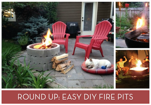 A firepit patio with lounging patio chairs