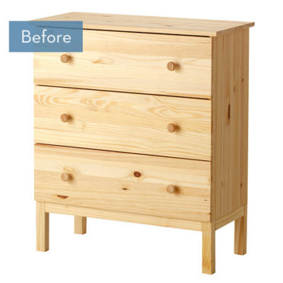 Before and After: A Glamorous IKEA Tarva Dresser Makeover