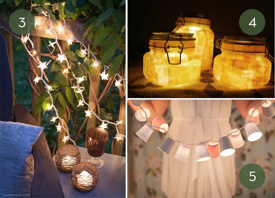 Roundup: Easy DIY Outdoor Entertaining Lighting Ideas