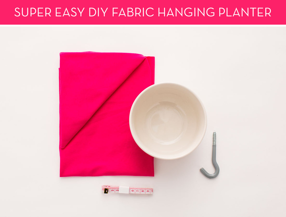 How-To: Incredibly Easy Fabric Hanging Planter
