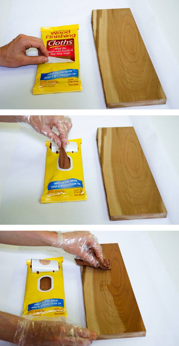 Using the Minwax Wood Finishing Cloths