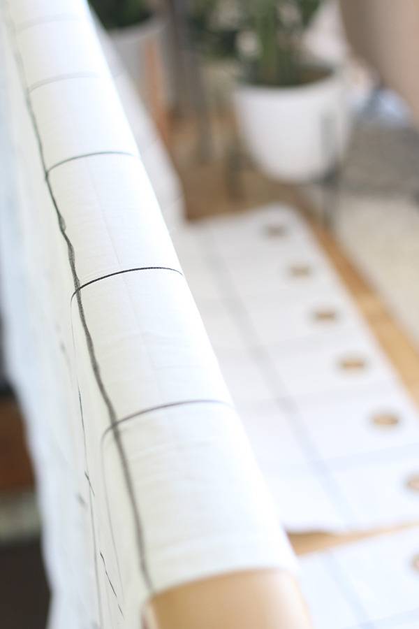 DIY Painted Grid Curtains | Hello Lidy for Curbly