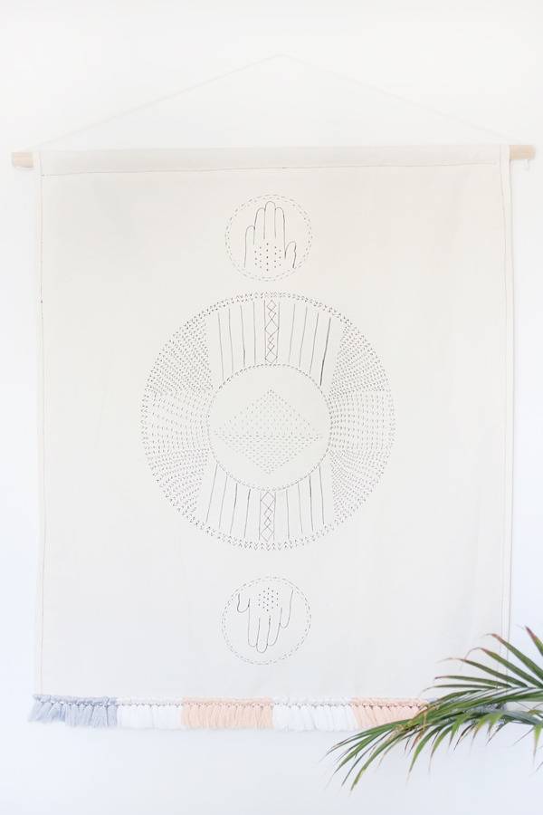 Bohemian-Inspired Wall Hanging | Hello Lidy for Curbly