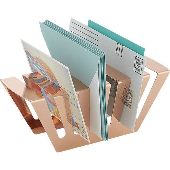 Letters and mail are seperated in a mail organizer.