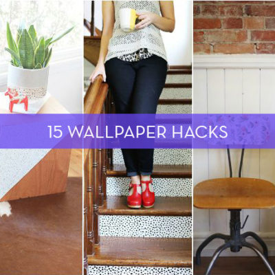 15 Furniture & Accessory Updates Using Wallpaper