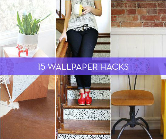15 Furniture & Accessory Updates Using Wallpaper