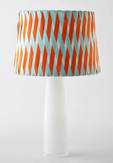 a modern lamp with abstract colors