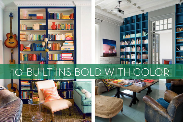 Bold Colorful Built Ins