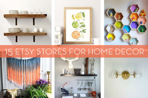 15 Etsy Stores Home Decor