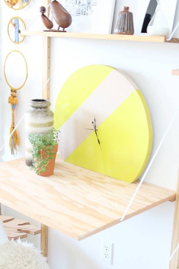 DIY Giant Modern Clock | Hello Lidy for Curbly