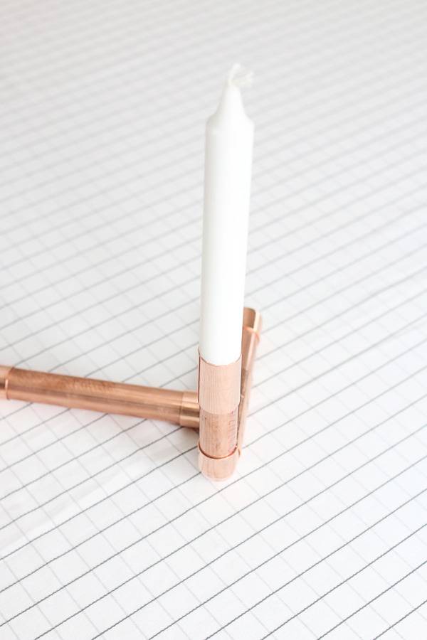 DIY Copper Candelabra | Hello Lidy for Curbly