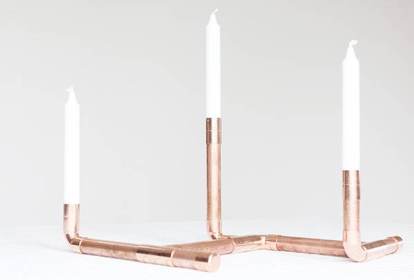 DIY Copper Candelabra | Hello Lidy for Curbly