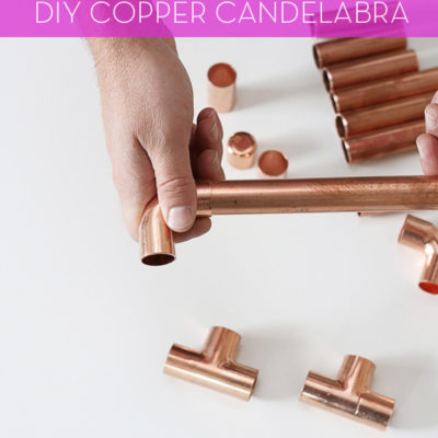 DIY Copper Candelabra | Hello Lidy for Curbly
