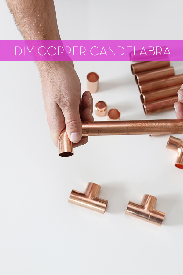 DIY Copper Candelabra | Hello Lidy for Curbly