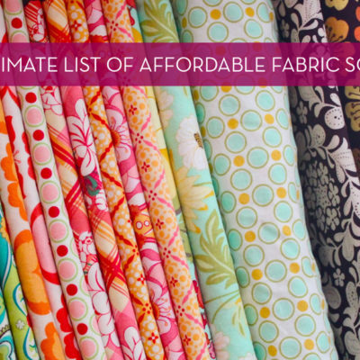 Shopping: 11 Affordable Online Fabric Sources