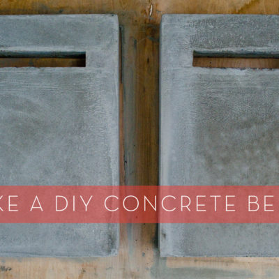 Make a DIY concrete and cedar outdoor bench