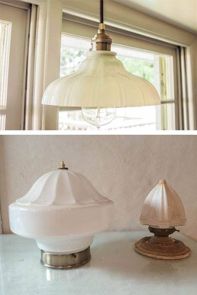 estate sale finds - light fixture