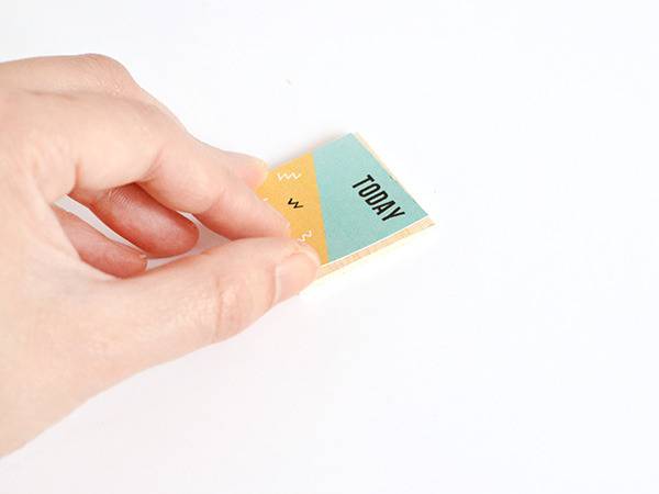 Printable reminder magnets - gluing print to balsa wood
