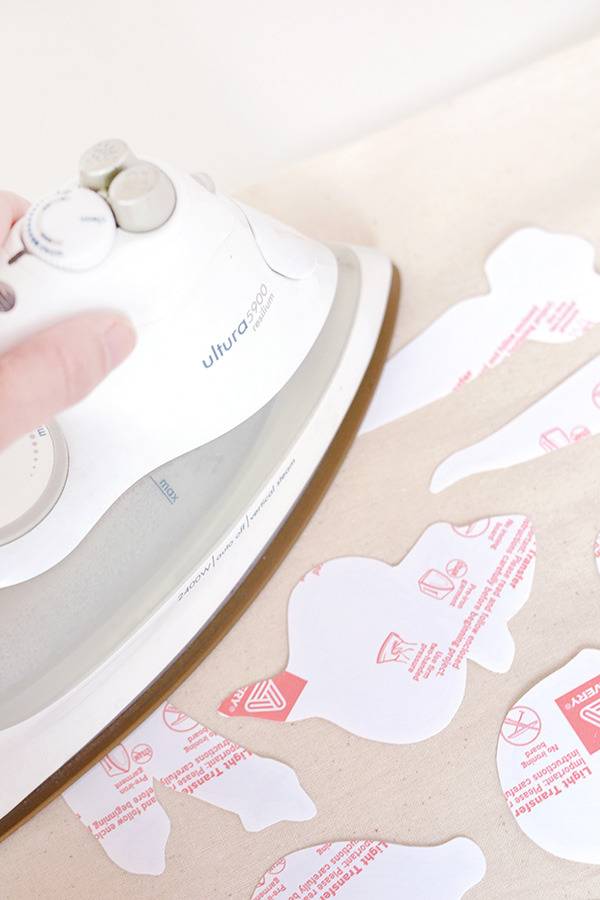 Vegetable print tote bag - ironing on prints