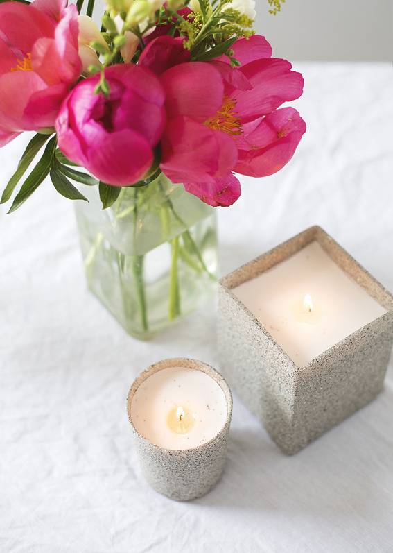 9 Ways to DIY High-End Finishes: Stone candle DIY