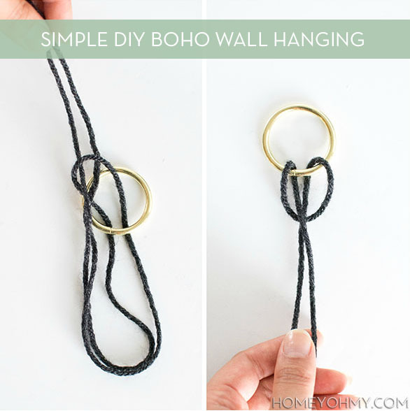 How-To: Incredibly Simple Boho-Style Wall Hanging