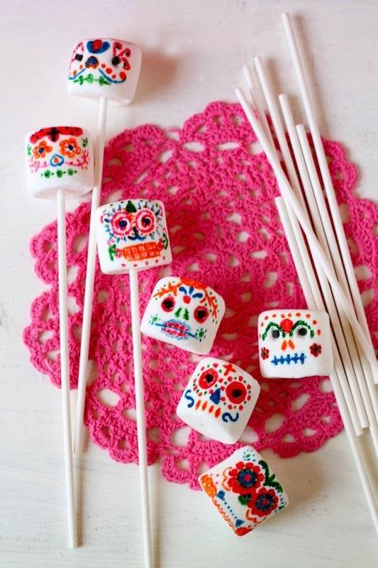 Sugar skull marshmallows - Mom.me