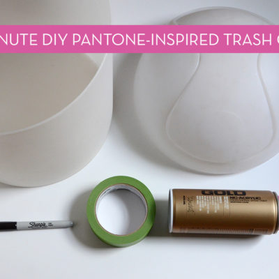 How-To: Easy DIY PANTONE Trash Can