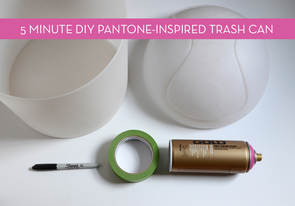 How-To: Easy DIY PANTONE Trash Can