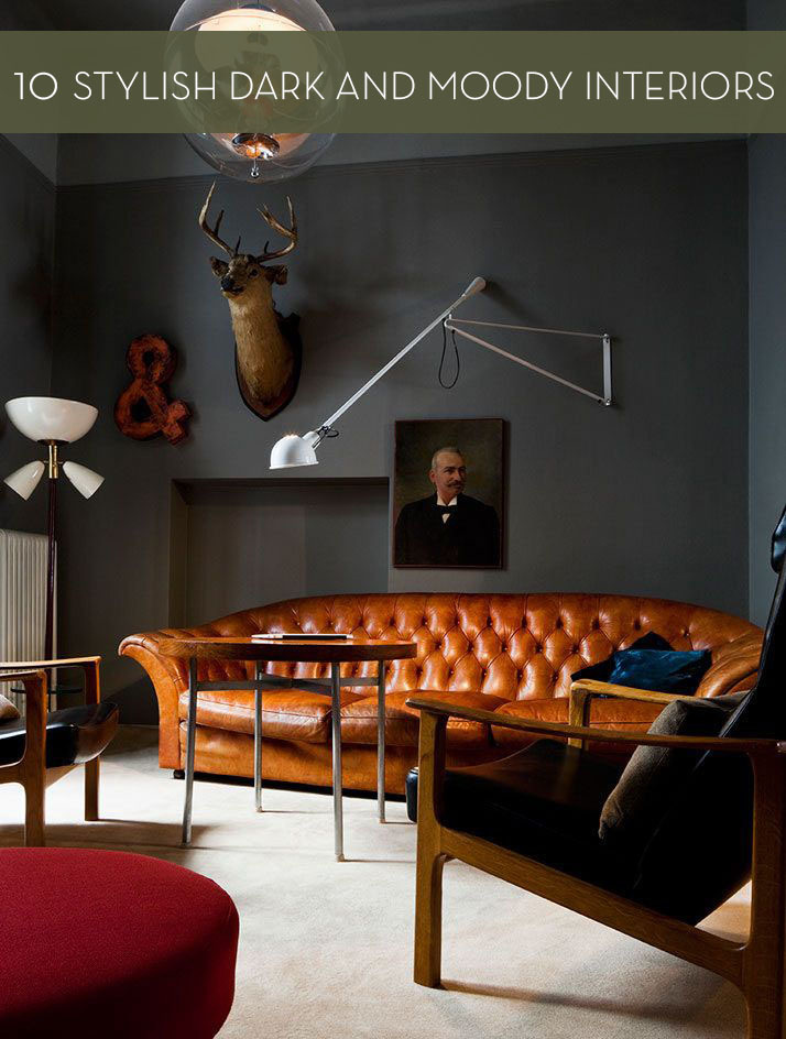 If you are feeling moody lately check out these stylish dark interiors.
