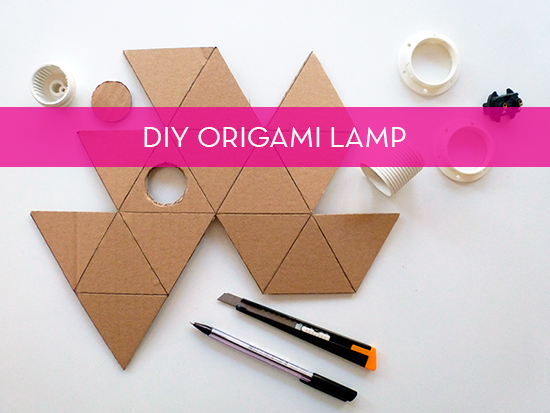diy origami lamp