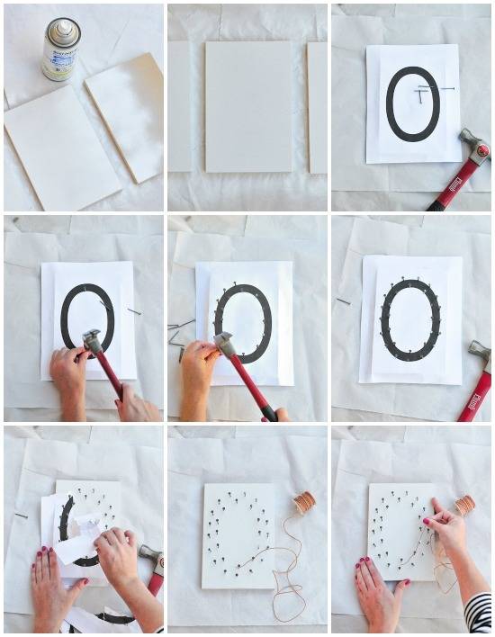 How To: Spooky & Simple BOO String Art For Halloween 