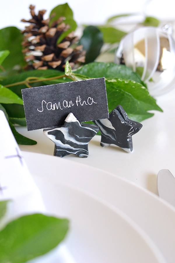 DIY holiday place setting