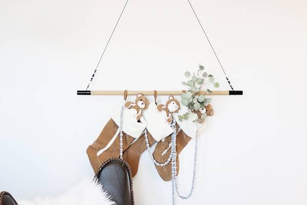 Simple Scandinavian Stocking Hanger | Hello Lidy for Curbly
