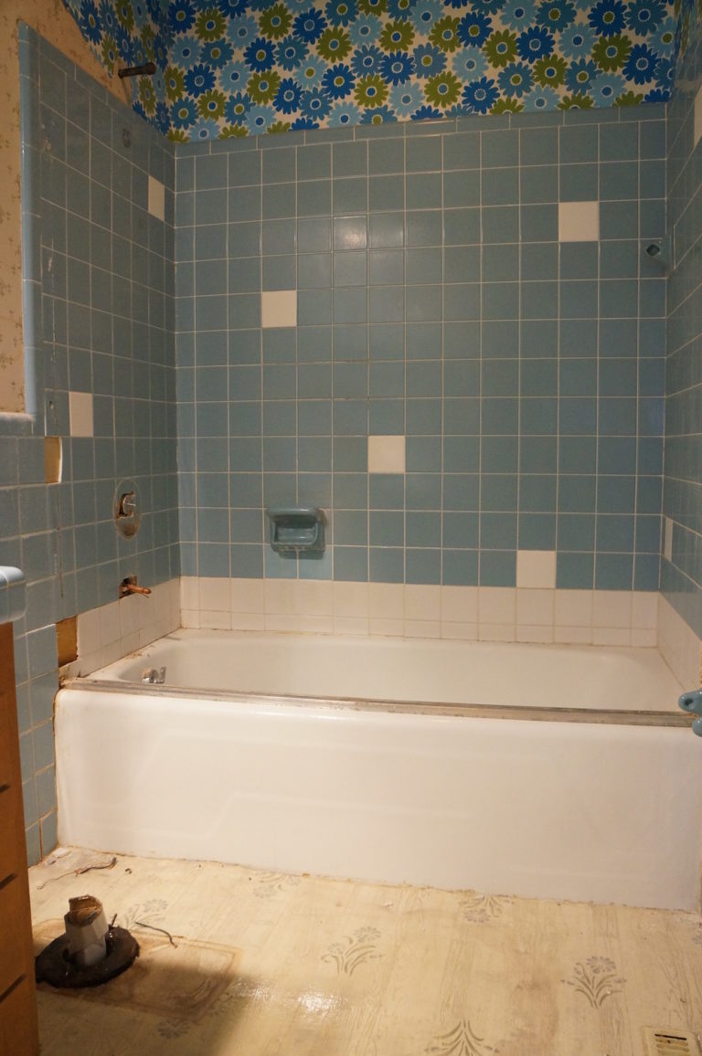 Before and After Refinished Tile Bathroom Makeover Curbly