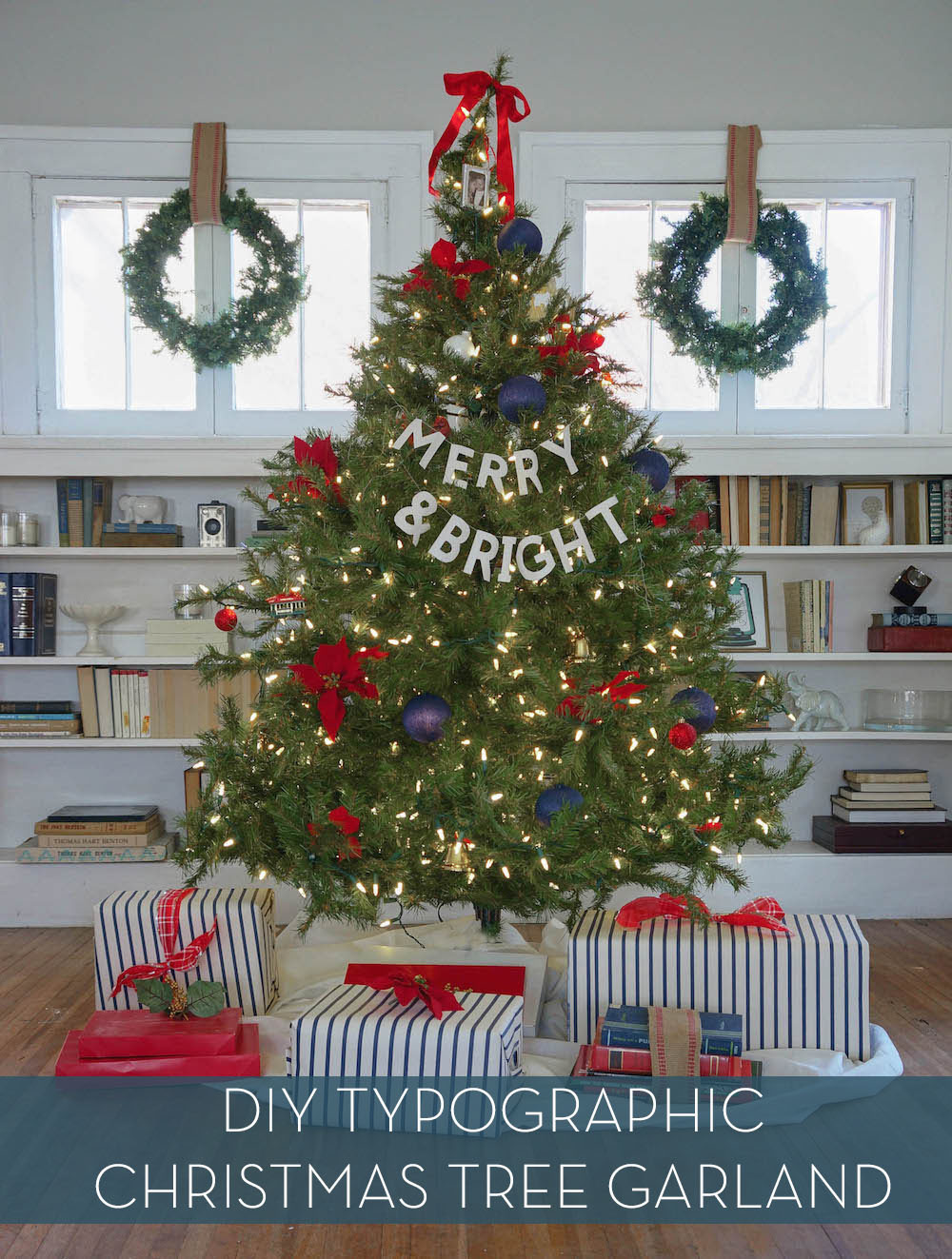 Typographic christmas Tree