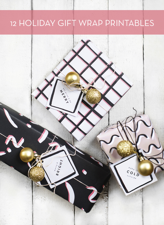 Black and white packaging is set on a wooden surface.