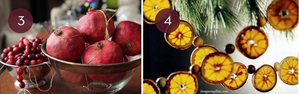 10 Ways To Use Herbs & Fruit In Your Holiday Decor
