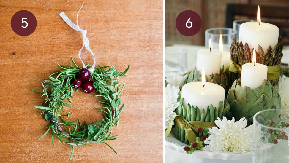 10 Ways To Use Herbs & Fruit In Your Holiday Decor