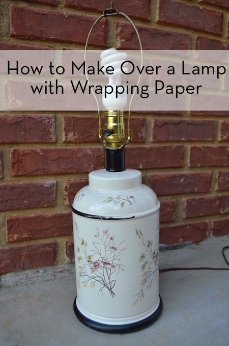 Lamp/wrapping paper/makeover