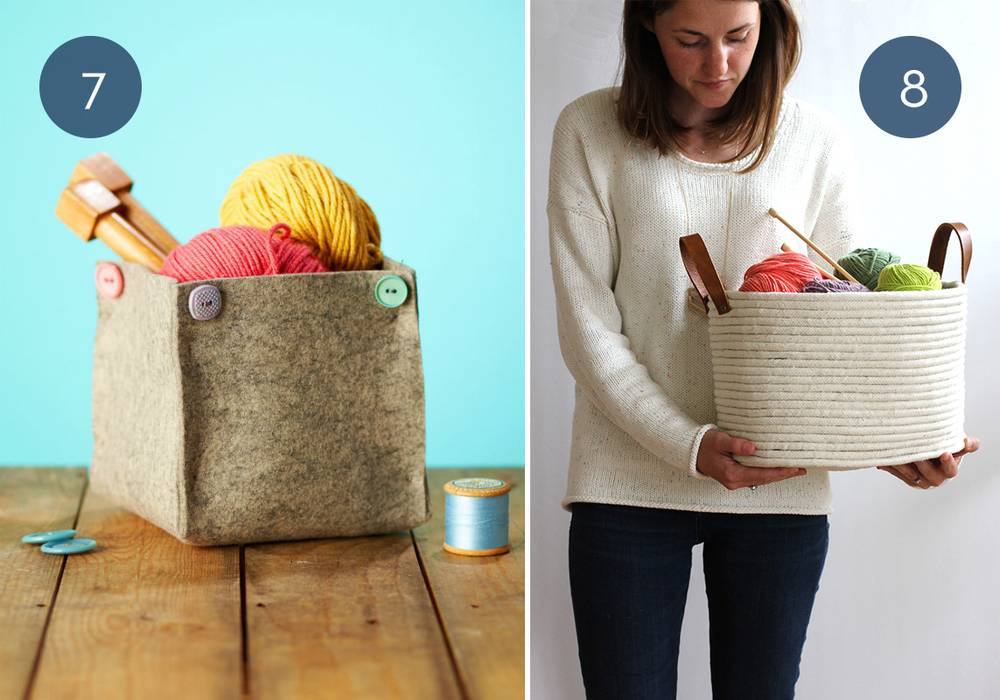 Roundup: 10 DIY Baskets, Bins & Containers To Help You Clean Up The Clutter