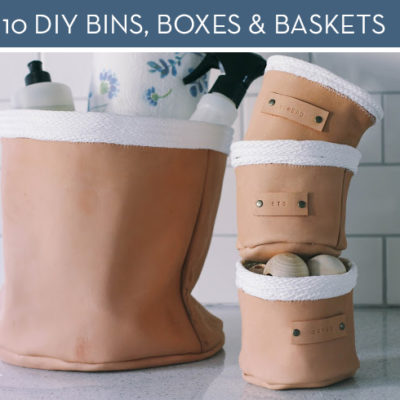 Roundup: 10 DIY Baskets, Bins & Containers To Help You Clean Up The Clutter