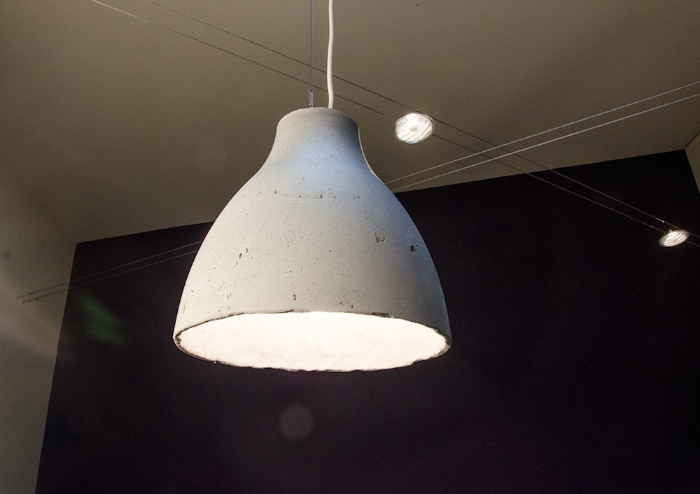 IKEA hack concrete pendant lamp