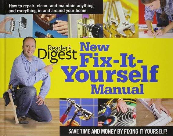 DIY books helps to fix home and home appliances.