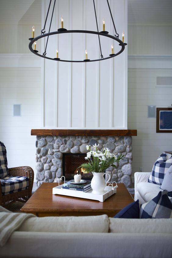 Natural Stone Fireplace