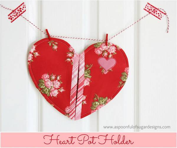 Lovely Heart Potholder