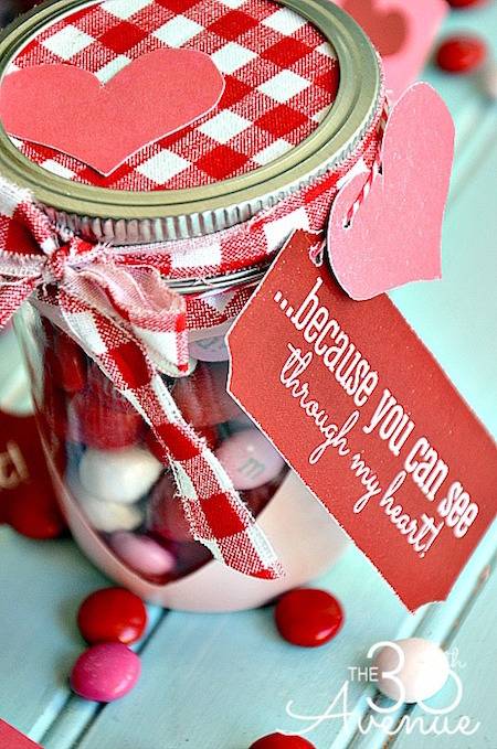 Valentine Candy Jar