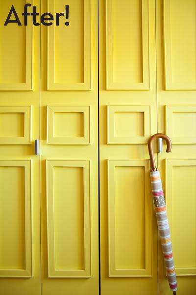 DIY closet door improvement idea