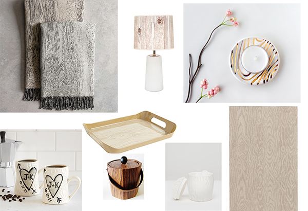 20 home accessories with a faux bois finish
