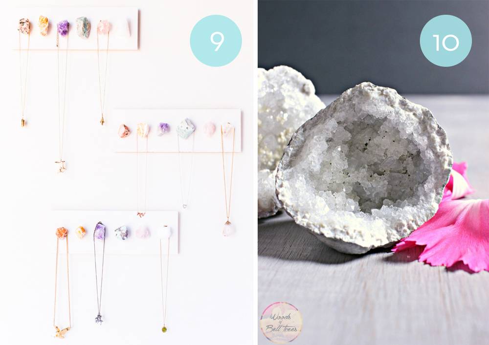 Roundup: 10 DIY Projects Using Geodes & Crystals