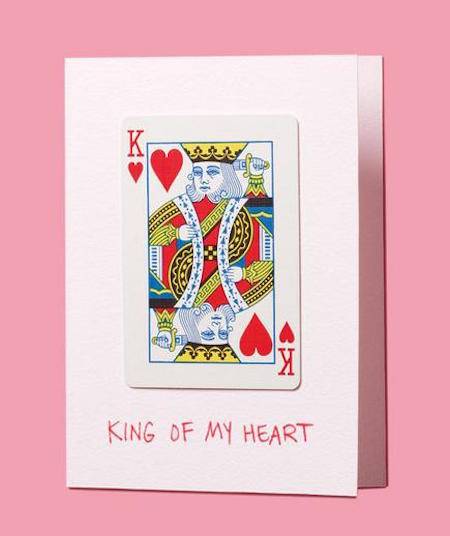 King of Hearts Valentine from Real Simple